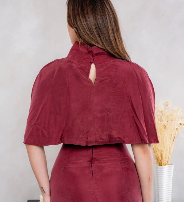 Amor Vivo Burgundy Dress - Image 3