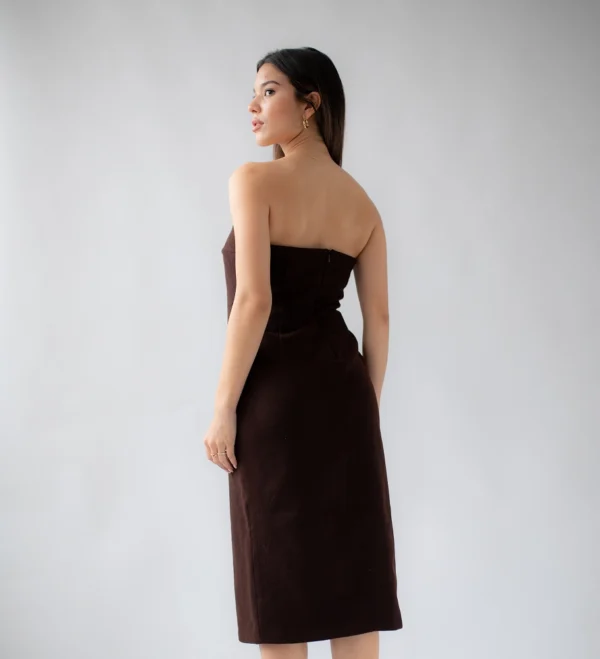Brown Wool Dress - Image 2