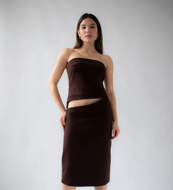 Brown Wool Dress - Image 3