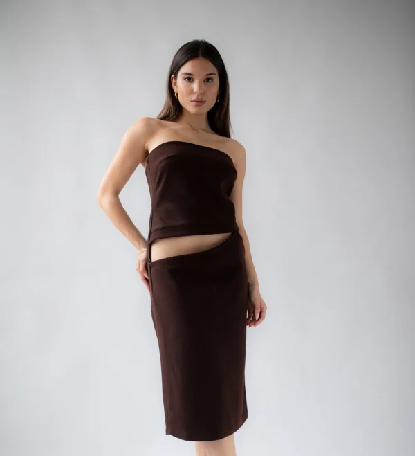 Brown Wool Dress
