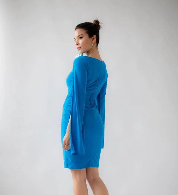 Light Blue Long Sleeves Dress - Image 2