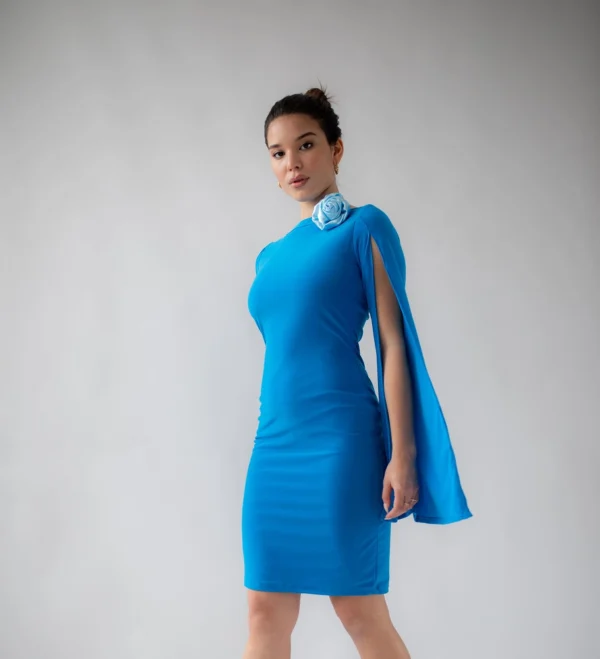 Light Blue Long Sleeves Dress - Image 3