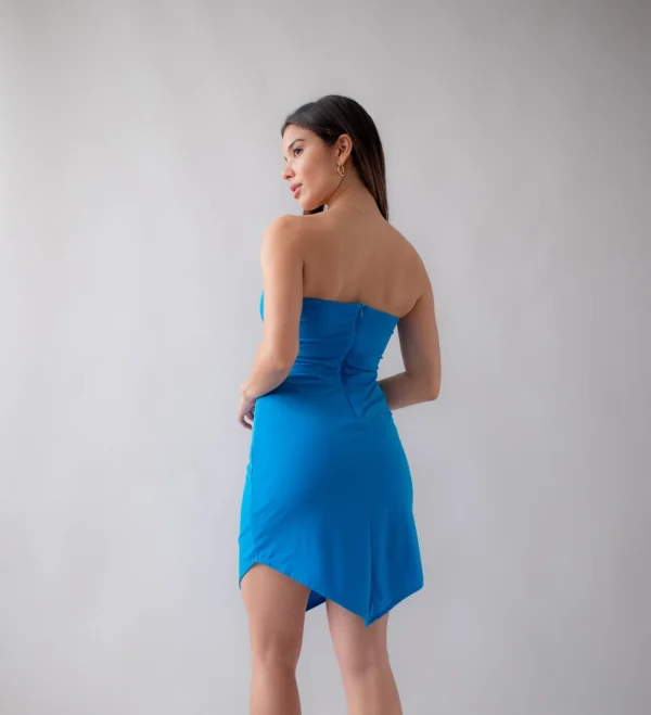 Light Blue Strapless Dress - Image 2
