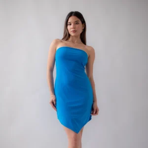 Light Blue Strapless Dress
