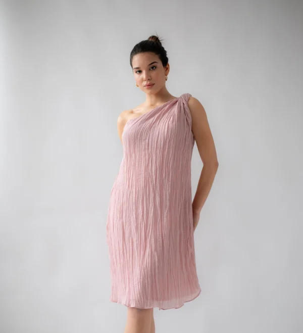 Pink Knotted Dress - Image 2