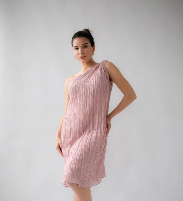 Pink Knotted Dress - Image 3