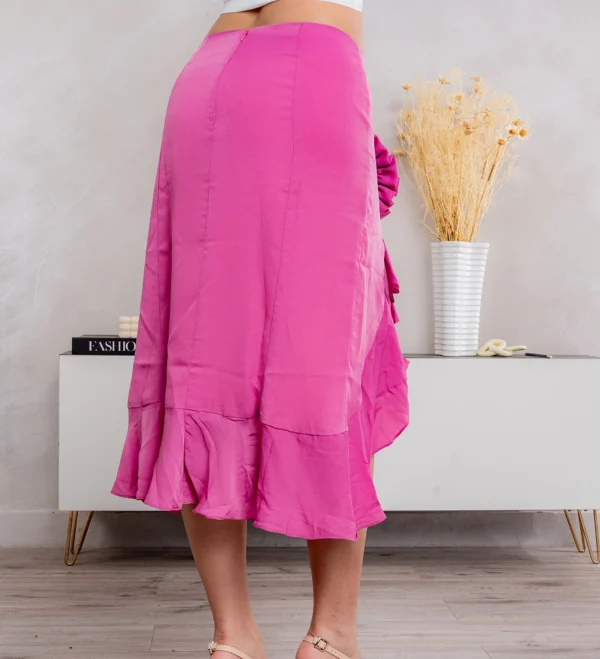 Pink Open Leg Skirt - Image 3