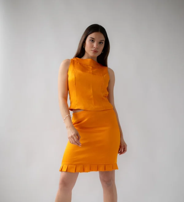 Two Matching Orange Pieces