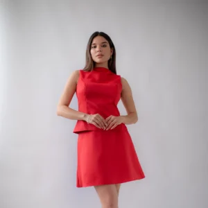 Two Matching Red Pieces