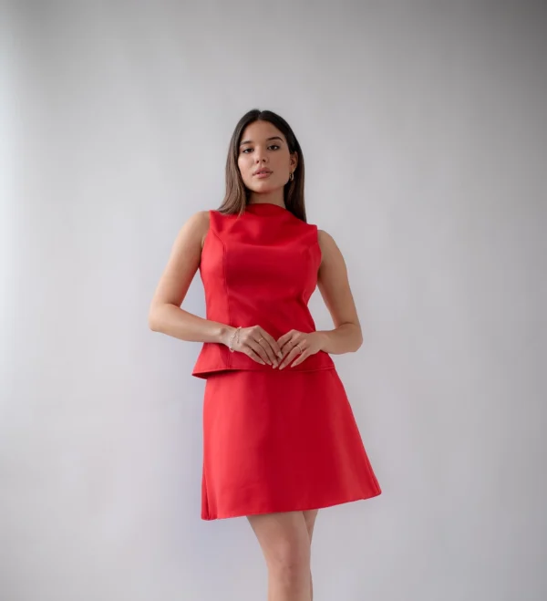 Two Matching Red Pieces